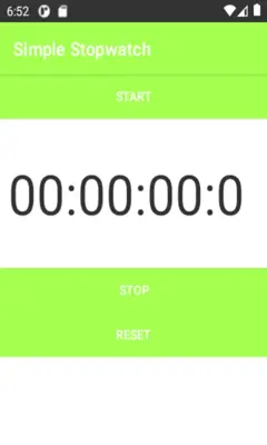 Simple Stopwatch android App screenshot 3